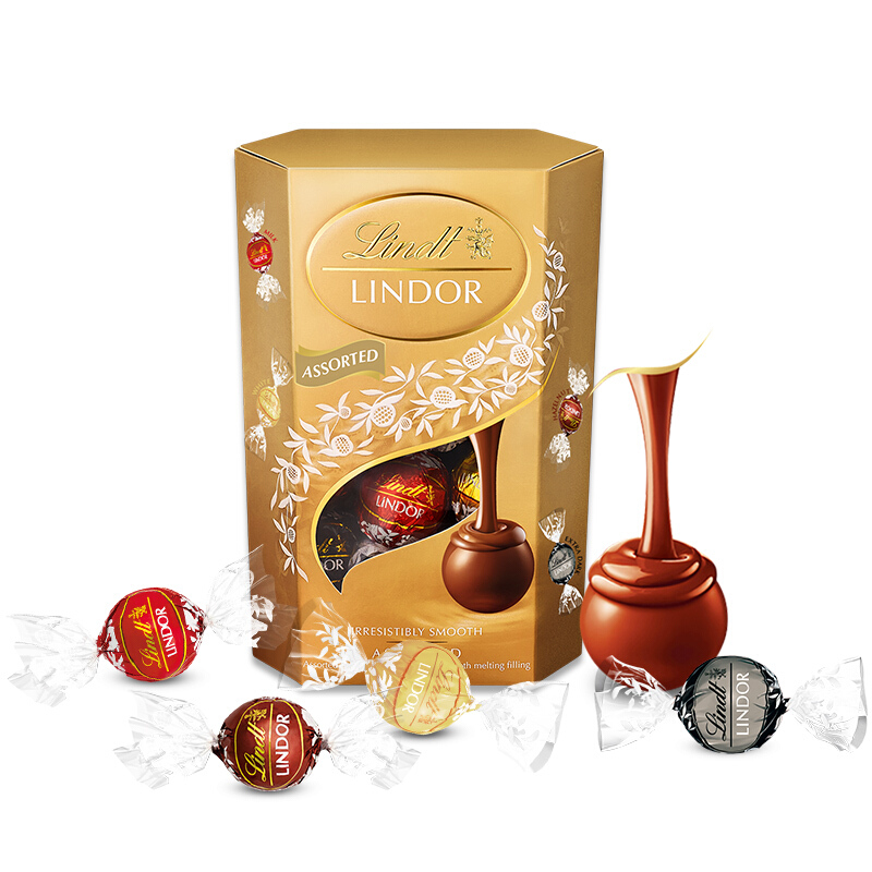 Lindt 瑞士莲 软心精选巧克力 200g 16粒分享装 46.3元