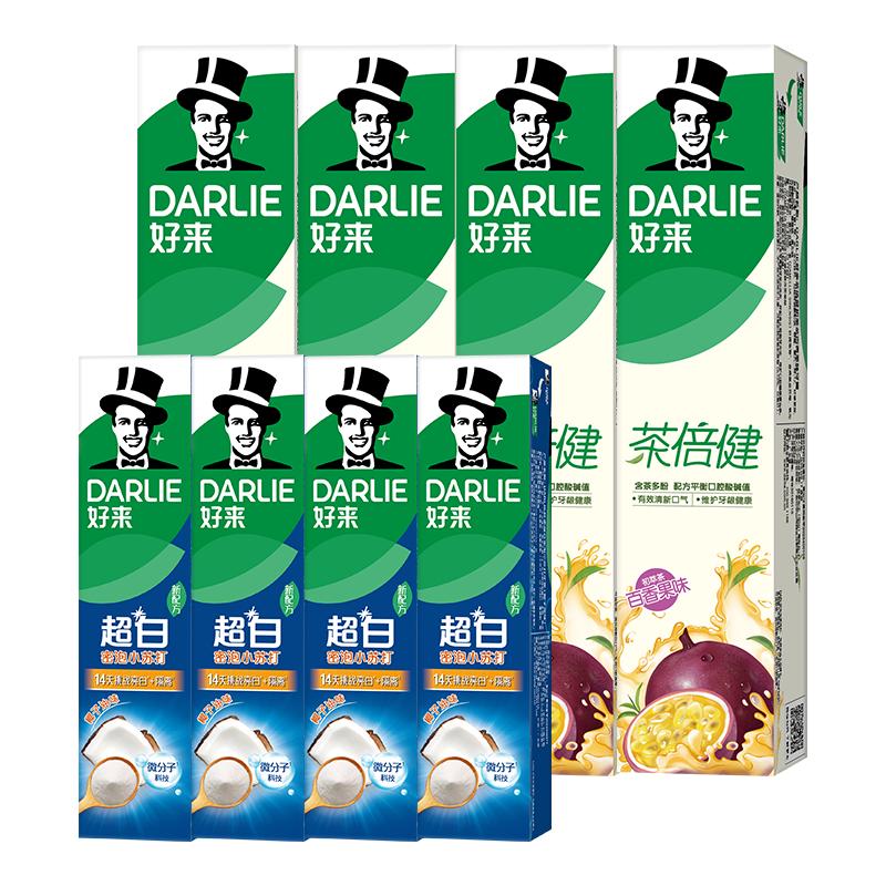 好来 原黑人)茶倍健初萃茶百香果味健齿清新6支牙膏 80g*6 19.9元