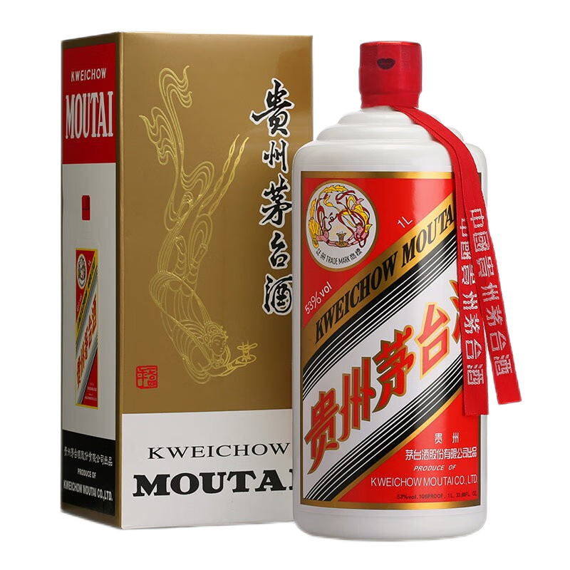 再降价、PLUS会员：（MOUTAI）茅台 飞天 53度 酱香型白酒 1000ml 礼盒装 3581.41元