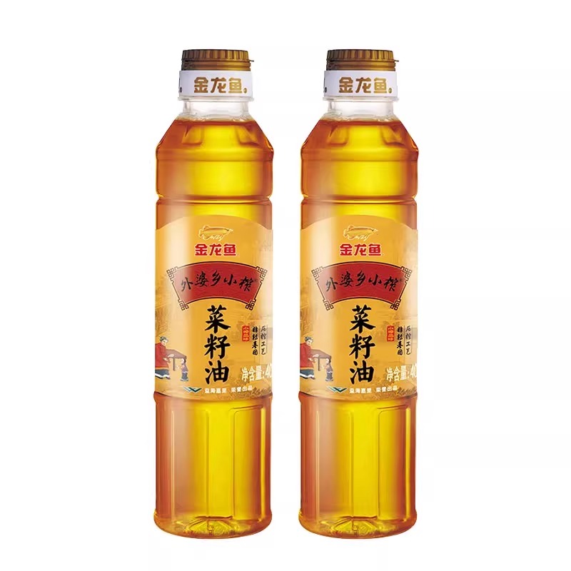 金龙鱼 外婆乡小榨菜籽油 400ml*2 11.9元