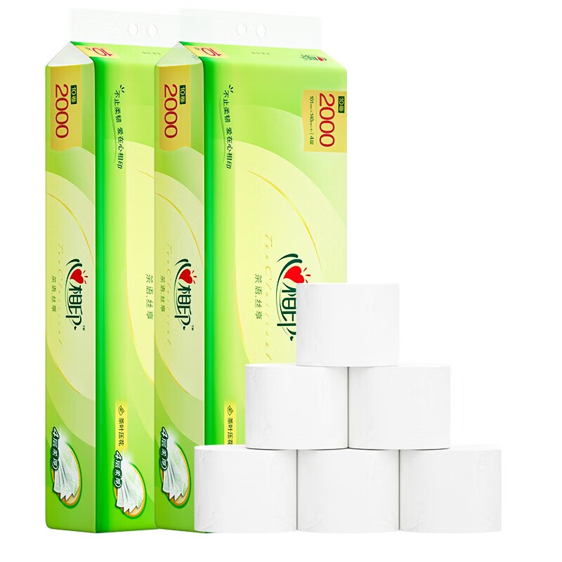 心相印 茶语丝享系列 卷纸 4层200g20卷 34.23元(需买3件,需用券)
