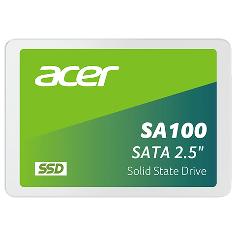 plus会员：宏碁（acer）480G SSD固态硬盘 SATA3.0接口 SA100系列 153.23元（晒单返E