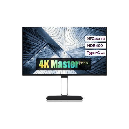 AOC 冠捷 U27U2DS 27英寸 IPS FreeSync 显示器（3840×2160、60Hz、DCI-P3、HDR400、Type-C 90