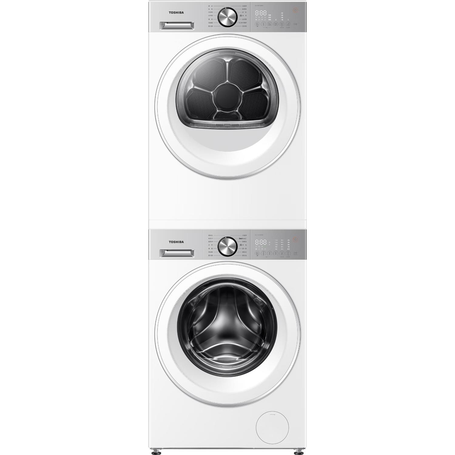东芝 玉兔2.0高奢版 DG-10T183BW+DH-10T183BW 全变频热泵洗烘套装 5755.33元