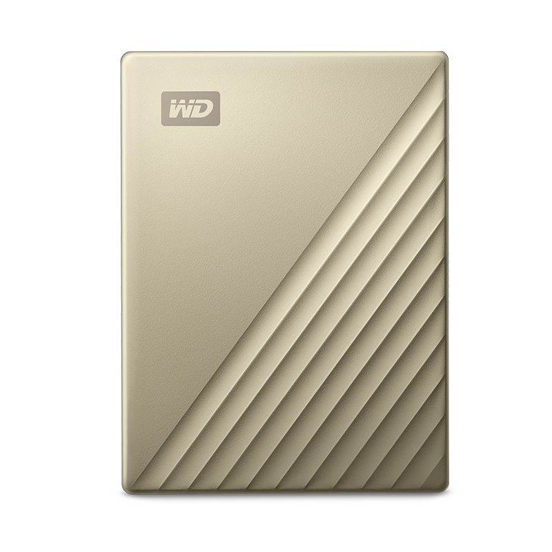 PLUS会员：西部数据（WD）5TB 移动硬盘 type-c My Passport Ultra 2.5英寸 金 机械硬