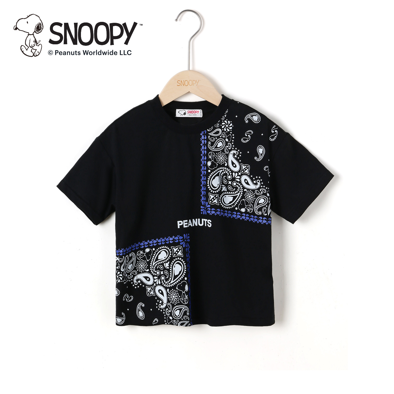 88VIP：SNOOPY 史努比 童装男童T恤短袖女宝宝上衣2022新款儿童衣服夏装潮 56.05元