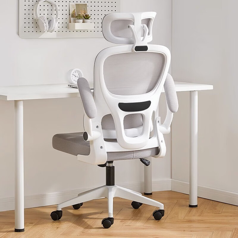 京东百亿补贴：星奇堡 人体工学椅电脑椅 白框灰网+头枕 169元