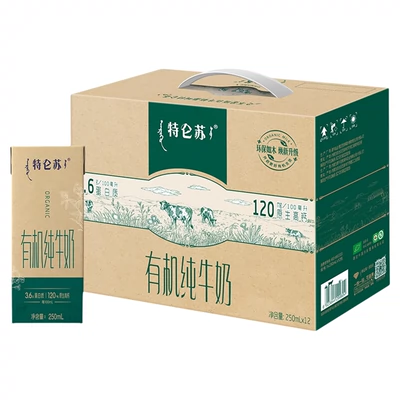 特仑苏 有机牛奶250ml*12盒 33.95元