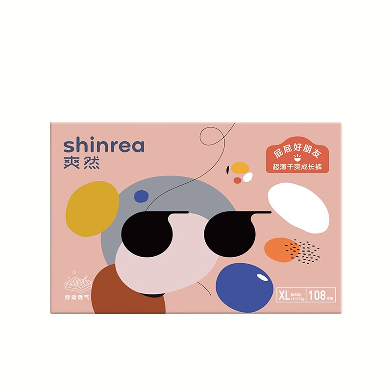 shinrea 爽然 拉拉裤 XL108片 36.4元（需买2件，需用券，返8元超市卡后i）