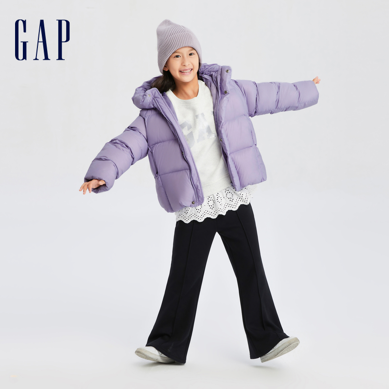 88VIP：Gap 盖璞 女童秋季保暖抓绒微弹针织小喇叭裤儿童装洋气长裤799149 236.5
