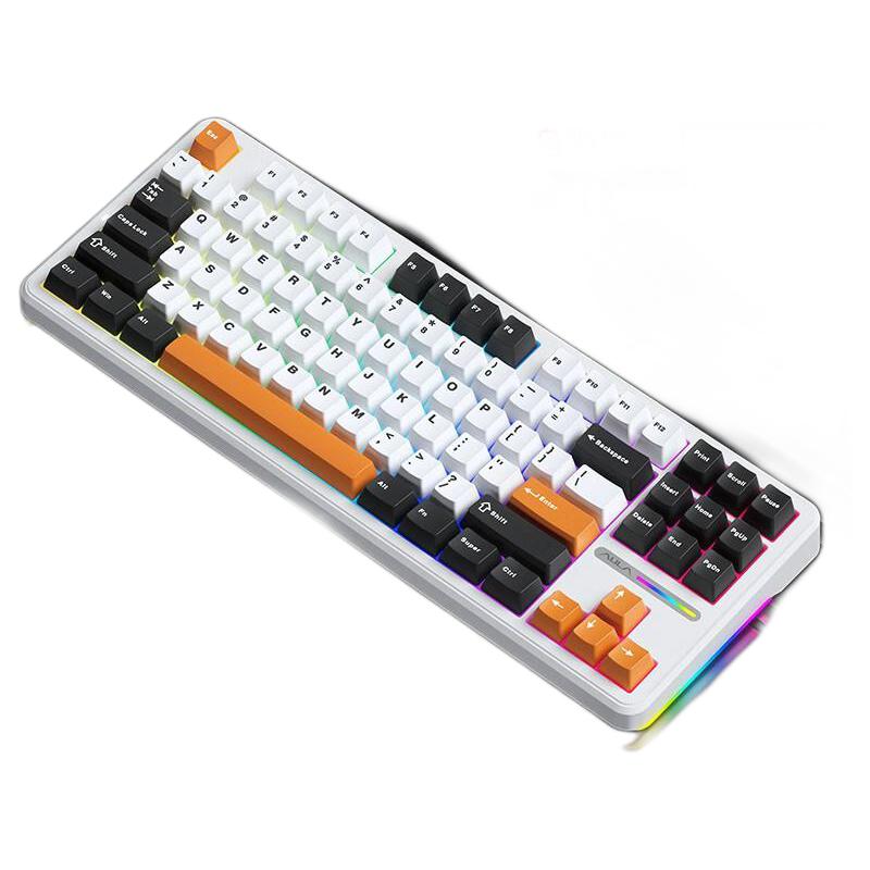 AULA 狼蛛 F87 三模机械键盘 87键 太空金轴 149元（需用券）