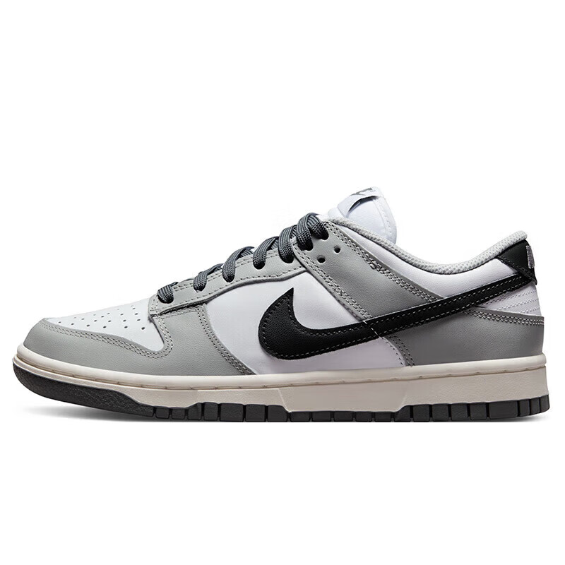 NIKE 耐克 DUNK LOW 女子白灰色透气低帮跑步运动休闲板鞋DD1503-117 37.5 365元（需