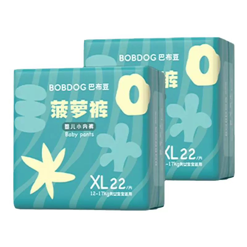 BoBDoG 巴布豆 英优儿拉拉裤 XL22片*3包 ￥45