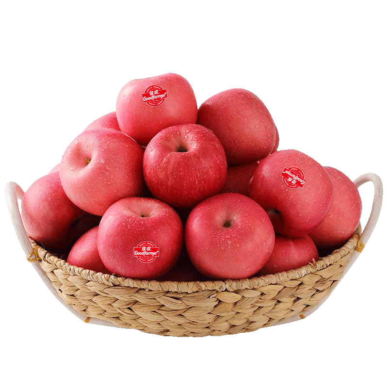 PLUS会员：Goodfarmer 佳农 红富士苹果 12个 单果重200g 水果礼盒*4件 169.6元包邮（需用券，合42.4元/件）