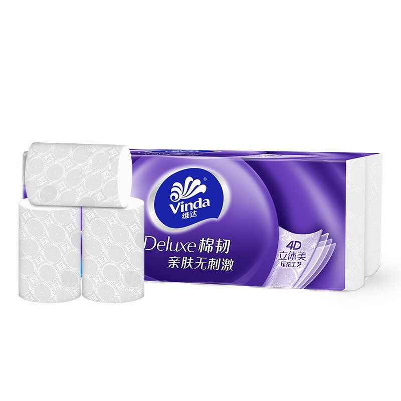 Vinda 维达 棉韧立体美 卷纸 4层100g30卷 41.9元（需用券）