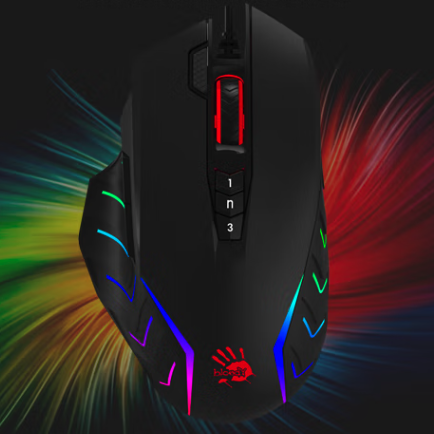 A4TECH 双飞燕 血手幽灵系列 J95s 有线鼠标 8000DPI RGB 黑色 168元