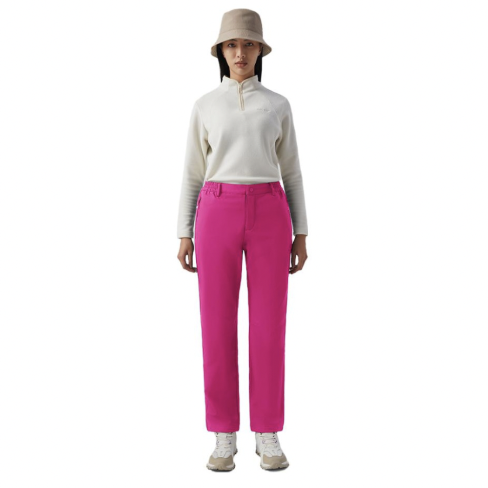 探拓 女子软壳裤 PW7610 玫红色 XL 49.5元