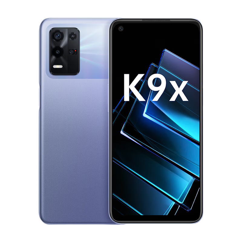 PLUS会员、需抢券: OPPO K9x 天玑 810 5000mAh长续航 快充 8GB+256GB 银紫超梦 老 802.5