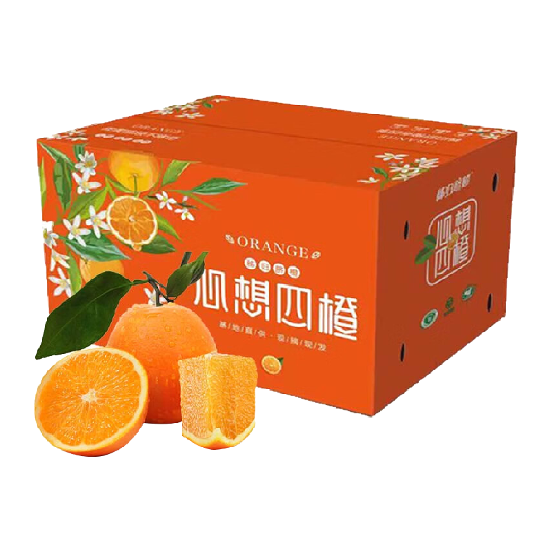 农鲜淘 秭归脐橙酸甜多汁包邮 40.76元