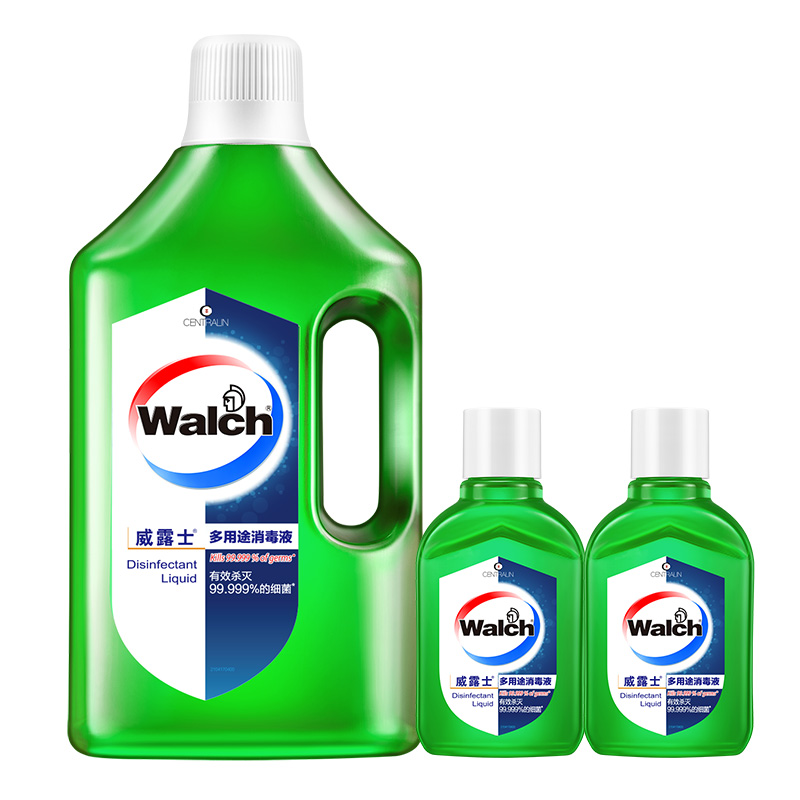 Walch 威露士 消毒液 柠檬1L+60mlx2瓶 22.9元（需用券）