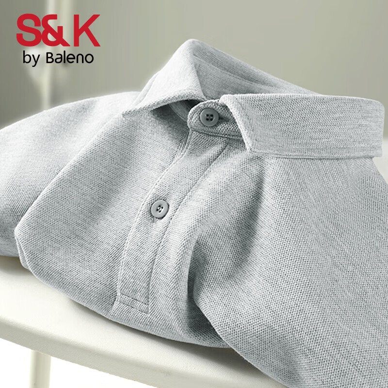 班尼路 牌砸！真五折！230g重磅棉 美式polo衫 男女同款 多色可选 34.95元