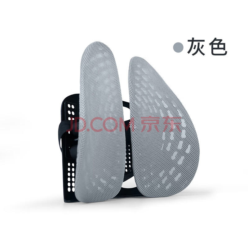 JYR 腰靠办公室 久坐靠垫 人体工学 汽车腰靠座椅护腰靠 灰色 ￥49.9
