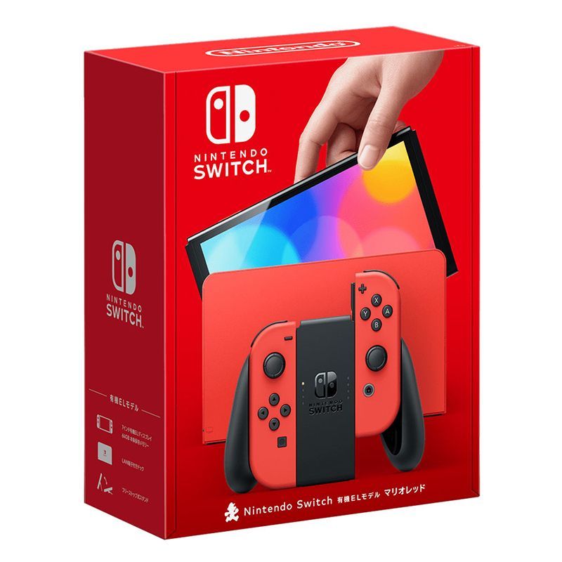 百亿补贴：Nintendo 任天堂 Switch OLED 马力欧红 限定版 游戏主机 1709元包邮
