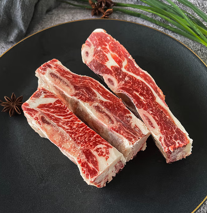 22.3元/斤!膳之牛&农夫好牛 阿根廷进口原切牛肋排段1.5kg