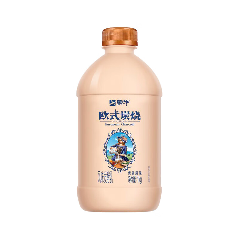 plus会员：蒙牛 欧式炭烧酸奶 1kg*3件 34.5元（合11.5元/件）