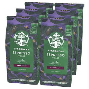 【含税直邮】Starbucks 星巴克 Espresso Roast 深度烘培咖啡豆 200g*6袋 凑单到手约
