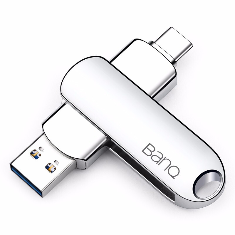 BanQ 方捷 C91 USB 3.0 U盘 银色 128GB USB-A/Type-C双口 24.7元（需用券）