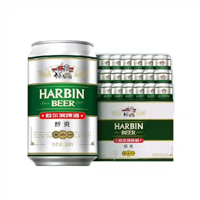 Harbin Beer 哈尔滨啤酒 哈啤醇爽 9度冰爽啤酒 330ml*24听 29.9元包邮(88会员可做