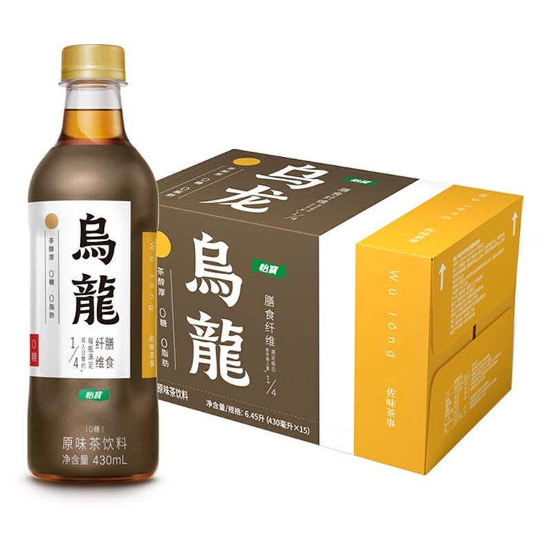 怡宝 佐味茶事乌龙茶原味茶饮料430ml*15瓶/箱 24.3月起产 25.31元（需买2件，需