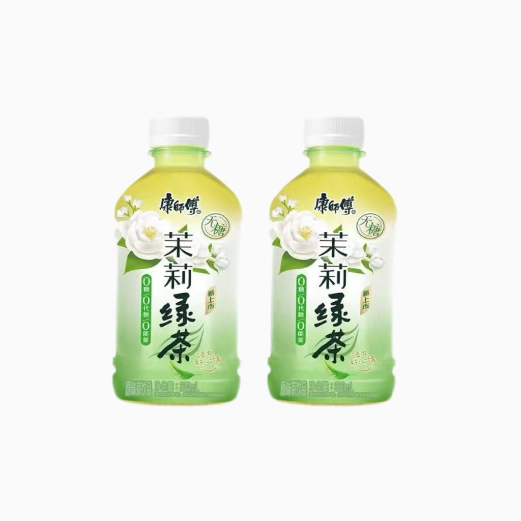 康师傅 茉莉绿茶零糖零卡330ml*1瓶 1元