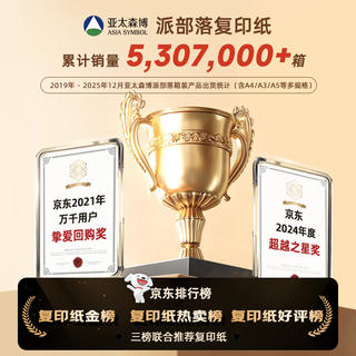 亚太森博 派部落 A4 70g 500张×4包 复印纸 整箱2000张 60元 - 86线报 亚太森博 派部落 A4 70g 500张×4包 复印纸 整箱2000张 60元 - 86线报
