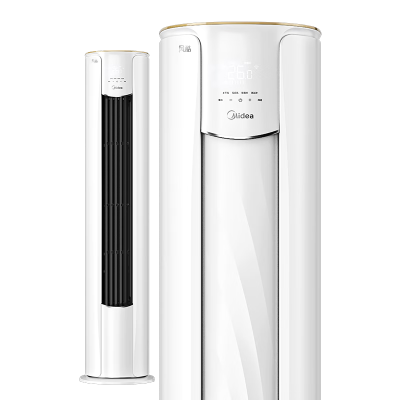 plus会员，百亿补贴：美的(Midea) 空调3匹 风酷三级能效 变频冷暖 空调柜机 KF
