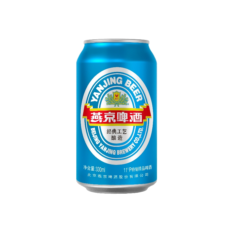 燕京啤酒 11度蓝听清爽黄啤酒330ml*24听 啤酒整箱装官方直营包邮 ￥33
