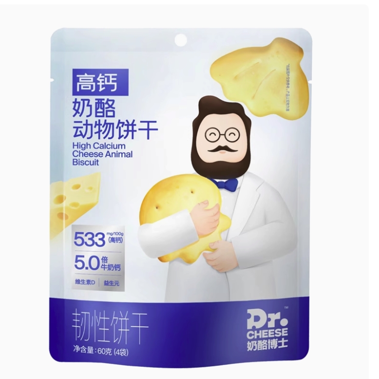 Dr.CHEESE 奶酪博士 宝宝零食 动物饼干60g*1袋 9.9元（需买10件，共99元包邮，需