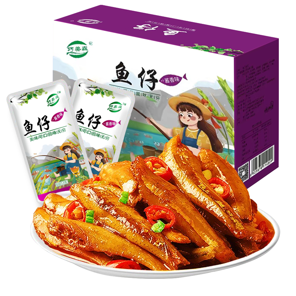 需弹券、需首购、plus会员: 巧美森 劲爽小鱼仔 酱香味 260g/盒 5.22元（需试用