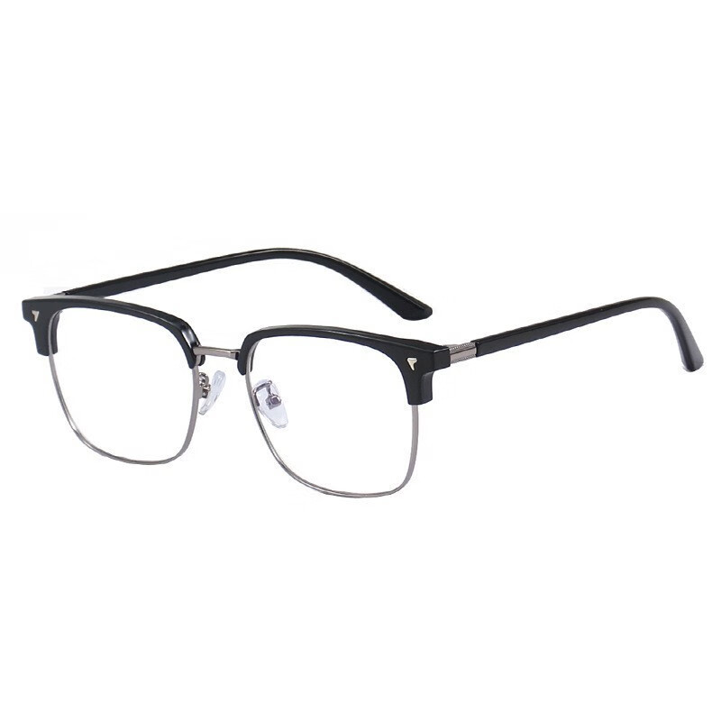 Jesmoor半框商务眼镜框黑枪+161非球面镜片(度数留言) 49元（需用券）