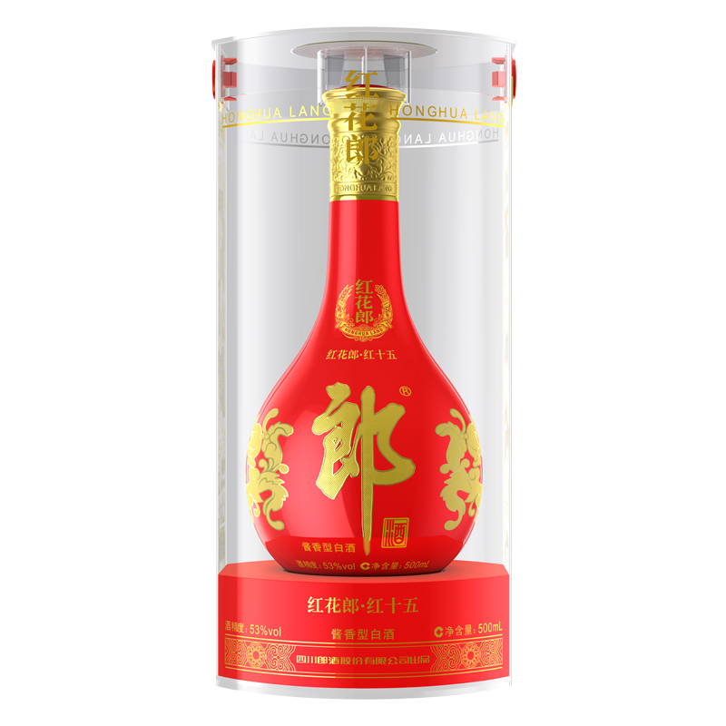 红花郎 红花郎十五 53%vol 酱香型白酒 500ml 单瓶装 ￥389