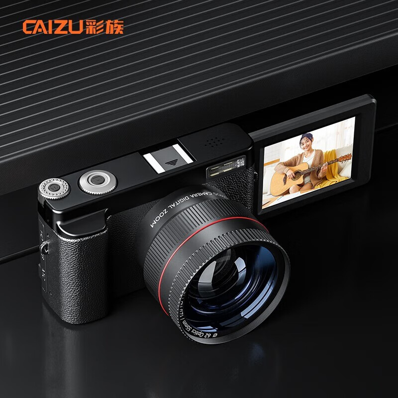 CAIZU 彩族 学生入门级微单可美颜高清自拍4800万像素复古数码相机旅游可录