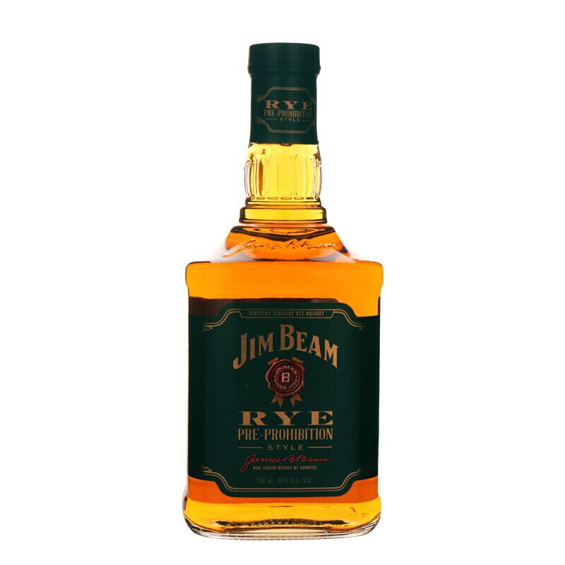 今日必买：JIM BEAM 金宾 黑麦波本威士忌 40%vol 700ml 单支装 54.12元（需用券）