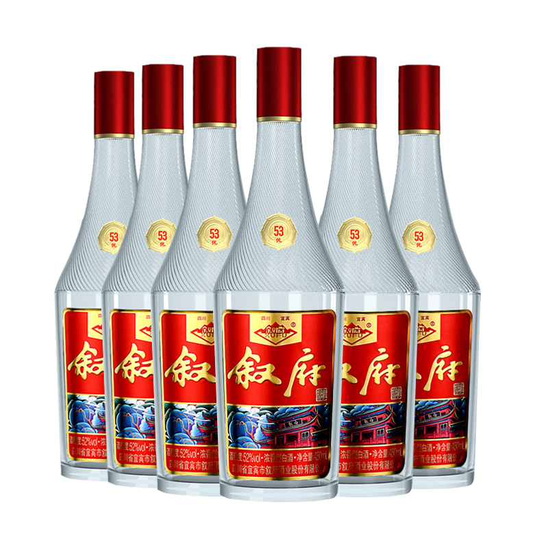 XUFU 叙府 彩标 52%vol 浓香型白酒 450ml*6瓶 107.52元（需用券）