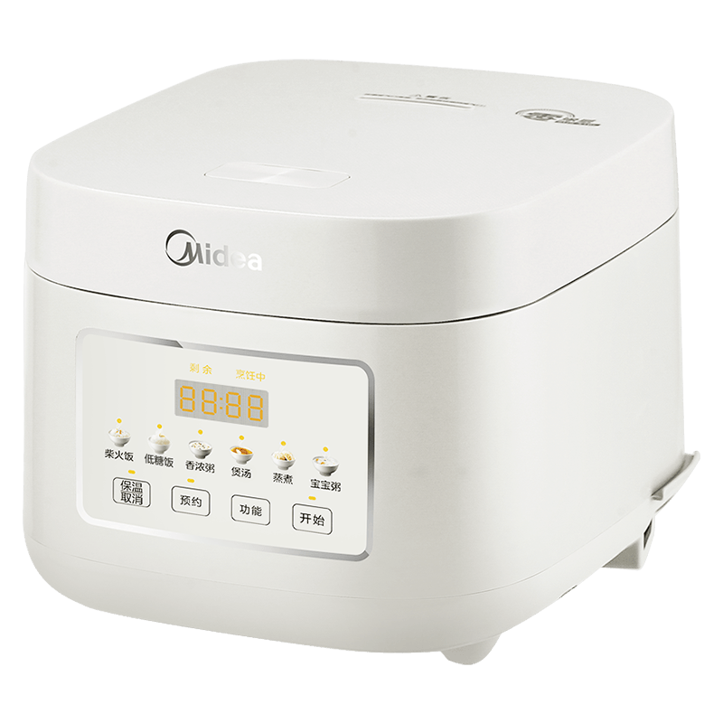 美的 MB-3E91LS 低糖电饭煲 3L 无涂层316L不锈钢内胆 一键柴火饭 177.21元(以旧换