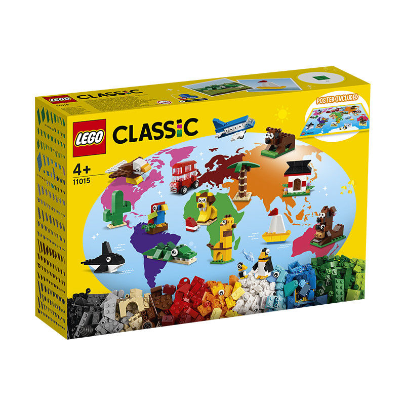 PLUS会员：LEGO 乐高 CLASSIC经典创意系列 11015 环球动物大集合 190.07元包邮（双