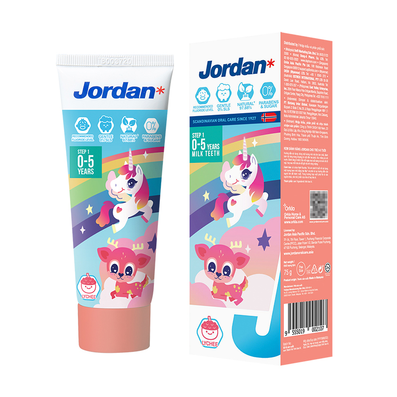 88VIP：Jordan 儿童低氟荔枝口味牙膏 75g（赠漱口杯） 21元（需用券）