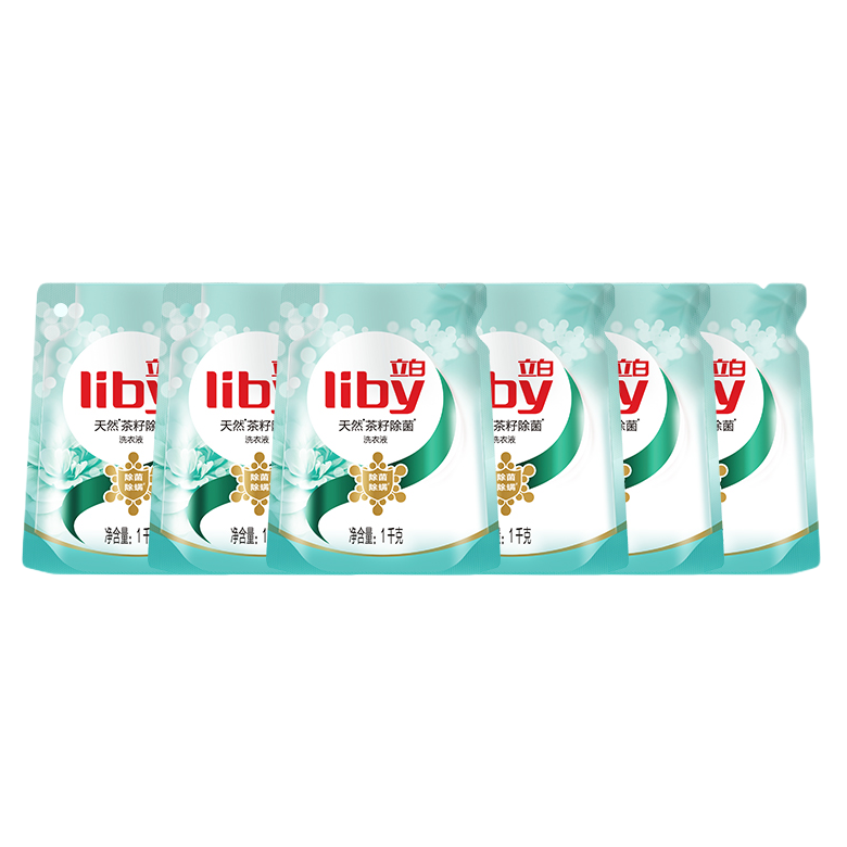 PLUS会员：Liby 立白 天然茶籽洗衣液 6kg袋装 33.89元（需买2件，需凑单，双重