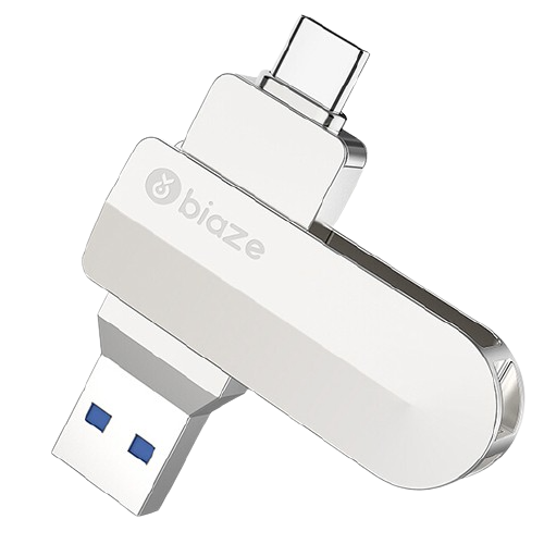 Biaze 毕亚兹 256GB Type-C USB3.2 U盘 UP-05 深空灰 111.9元