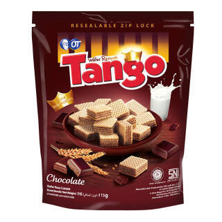 印尼进口 tango威化饼干 休闲零食 巧克力夹心威化饼干125g *21件